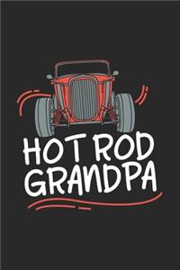 Hot Rod Grandpa: 120 Pages I 6x9 I Monthly Planner I Funny Vintage, Retro & Classique Car Gifts