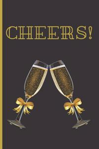 Cheers!: Lined Notebook Journal, 120 pages, A5 sized