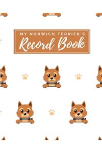 My Norwich Terrier's Record Book