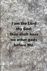 2020 Weekly Planner Religious Theme 1st Commandment Traditional Stone