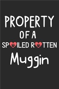 Property Of A Spoiled Rotten Muggin: Lined Journal, 120 Pages, 6 x 9, Muggin Dog Gift Idea, Black Matte Finish (Property Of A Spoiled Rotten Muggin Journal)