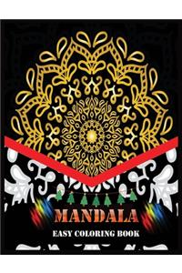 Mandala Easy Coloring Book