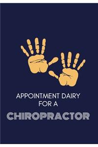 Appointment Diary for a Chiropractor