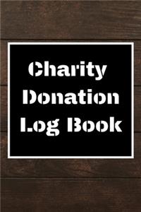 Charity Donation Log Book