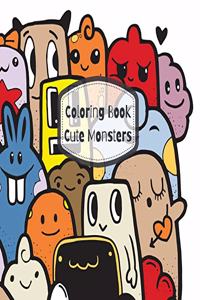 Coloring Book Cute Monsters