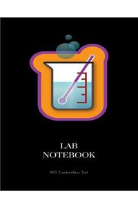 Lab Notebook 100 Carbonless Set: Chemistry Students 100 Duplicate Page Sets