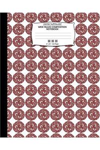 Celtic Knots Art, Wide Ruled Composition Notebook. 8x 10. 120 Pages