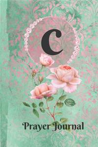 Personalized Monogram Letter C Prayer Journal