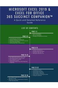 Microsoft Excel 2019 & Excel for Office 365 Succinct Companion(TM)