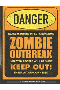 Zombie Danger Composition Book