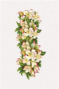 Floral Initials Dot Grid Journal - I