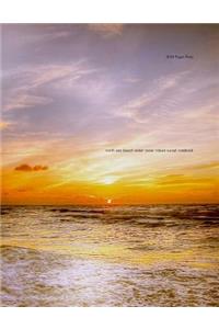 North Sea Beach Water Coast Nature Sunset Notebook