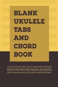 Blank Ukulele Tabs and Chord Book