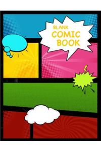 Blank Comic Book: Kids, Create Your Own Comics with This Comic Book Journal Sketchbook, 120 Pages, Large 8.5 X 11, Templates