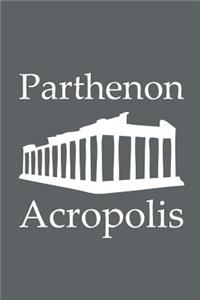 Parthenon in Acropolis - Lined Notebook with Slate Grey Cover