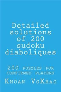 Detailed solutions of 200 sudoku diaboliques