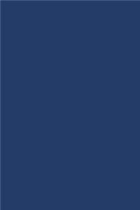 Navy Blue 101 - Narrow Lined Notebook with Margins - 6X9
