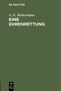 Eine Ehrenrettung