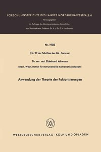 Anwendung der Theorie der Faktorisierungen