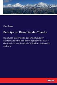Beiträge zur Kenntniss des Titanits