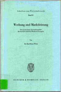 Werbung Und Marktleistung