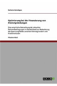 Optimierung bei der Finanzierung von Kleinstgründungen
