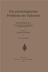 Die psychologischen Probleme der Industrie