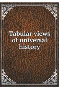 Tabular Views of Universal History