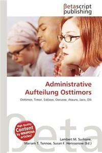 Administrative Aufteilung Osttimors