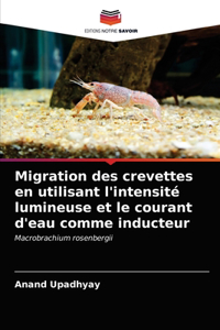 Migration des crevettes en utilisant l'intensité lumineuse et le courant d'eau comme inducteur