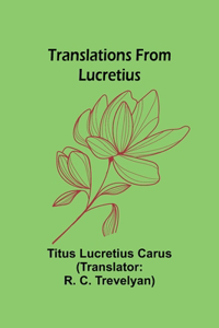 Translations from Lucretius