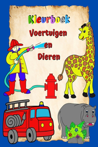 Kleurboek Voertuigen en Dieren