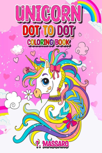 Unicorn dot to dot coloring book