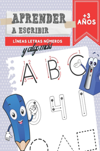 Aprender A Escribir Líneas Letras Números