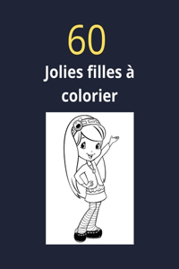 60 Jolies filles à colorier