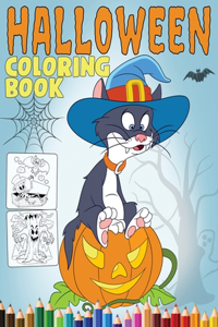 Halloween Coloring Book: A Halloween Book for Kids, with over 50 Coloring Pages of Zombies, Haunted House, Spooky Vampire, Jack o Lantern and Other Monsters