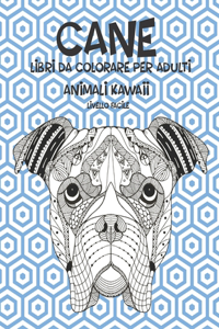 Libri da colorare per adulti - Livello facile - Animali Kawaii - Cane