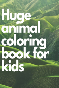 Huge animal coloring book for kids