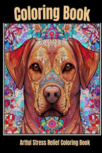 Artful stress relief coloring book