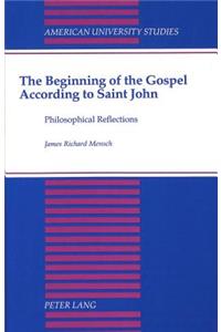 Beginning of the Gospel According to Saint John