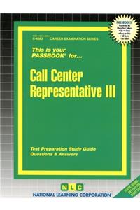 Call Center Representative III: Volume 4583