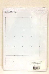 Investigations: Pad of Geoboard Dot Paper (100 Sheets)