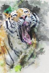 Siberian Tiger Watercolor Painting Journal
