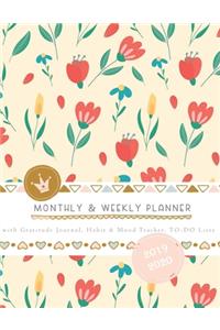Monthly & Weekly Planner 2019 - 2020 with Gratitude Journal, Habit & Mood Tracker, TO-DO Lists