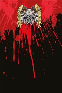 Bloody skelleton notebook