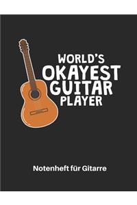 World's Okayest Guitar Player - Notenheft Für Gitarre