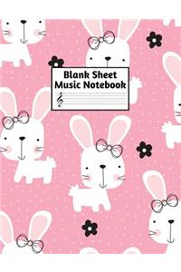 Blank Sheet Music Notebook