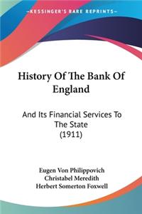 History Of The Bank Of England