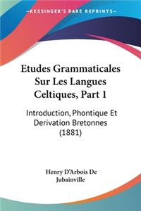 Etudes Grammaticales Sur Les Langues Celtiques, Part 1