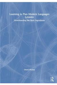 Learning to Plan Modern Languages Lessons